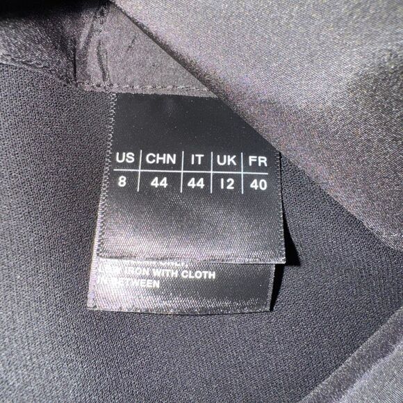 Lafayette 148 NY Finesse Crepe Dalton Pant 8 Black - Picture 7 of 8